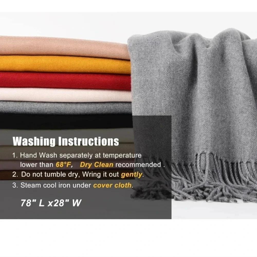 Winter Scarf for Women Pashmina Shawl Wraps Cashmere Feel Warm Fashion Blanket S
